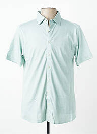 Chemise manches courtes coupe cintrée vert clair DESOTO homme