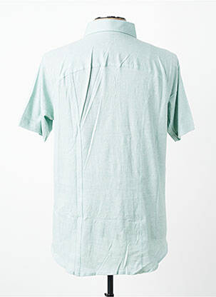 Chemise manches courtes coupe cintrée vert clair DESOTO homme