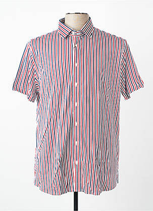 Chemise manches courtes coupe droite rouge DESOTO homme