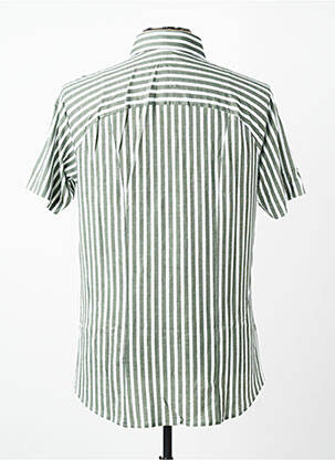 Chemise manches courtes coupe cintrée vert DESOTO homme