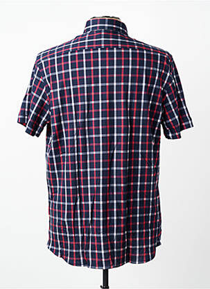 Chemise manches courtes imprimé carreaux rouge DESOTO homme