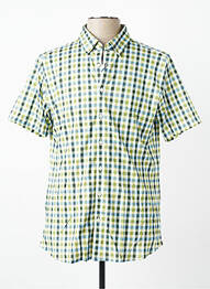 Chemise manches courtes coupe cintrée vert DESOTO homme