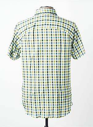 Chemise manches courtes coupe cintrée vert DESOTO homme