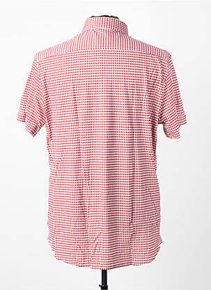 Chemise manches courtes coupe cintrée rouge DESOTO homme