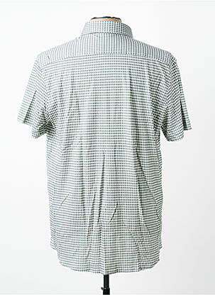 Chemise manches courtes coupe cintrée vert DESOTO homme