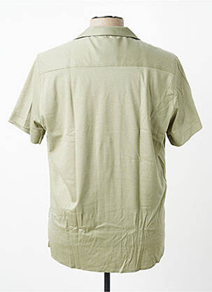 Chemise manches courtes col tailleur vert DESOTO homme