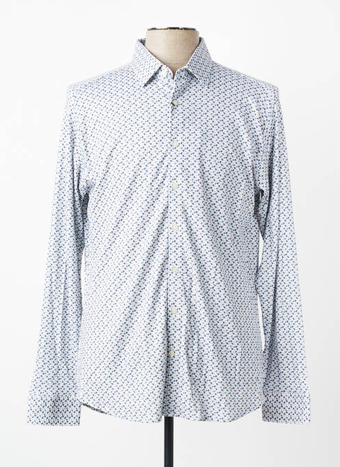 Chemise manches longues coupe cintrée gris DESOTO homme