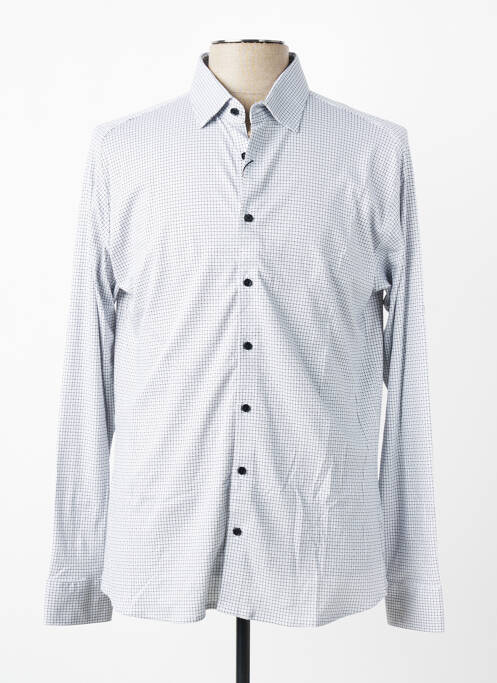 Chemise manches longues imprimé fantaisie gris DESOTO homme