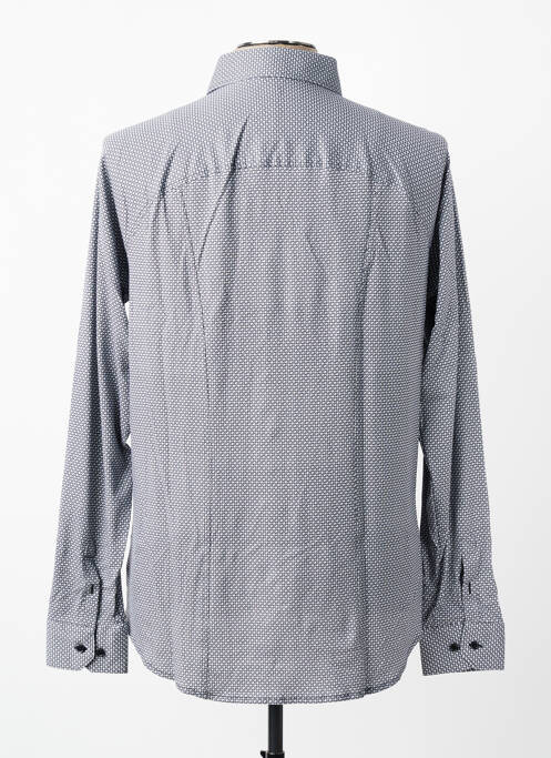 Chemise manches longues coupe cintrée noir DESOTO homme