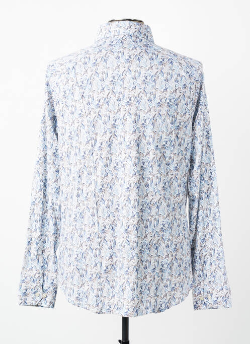 Chemise manches longues coupe cintrée bleu DESOTO homme