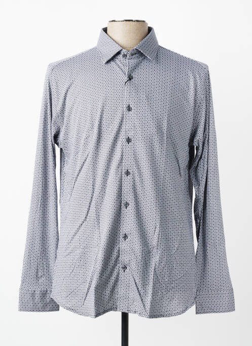 Chemise manches longues coupe cintrée noir DESOTO homme