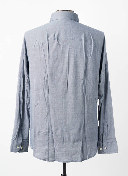 Chemise manches longues coupe cintrée gris DESOTO homme