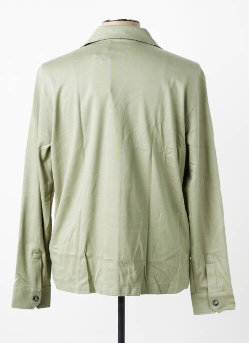 Chemise manches longues coupe cintrée vert DESOTO homme