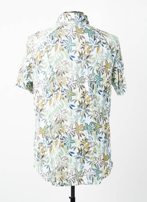 Chemise manches courtes imprimé tie and dye vert DESOTO homme