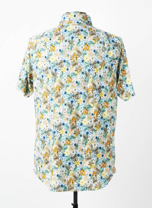 Chemise manches courtes imprimé tie and dye vert DESOTO homme