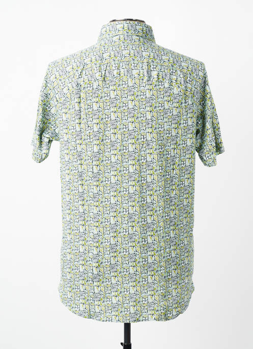 Chemise manches courtes imprimé fantaisie vert DESOTO homme