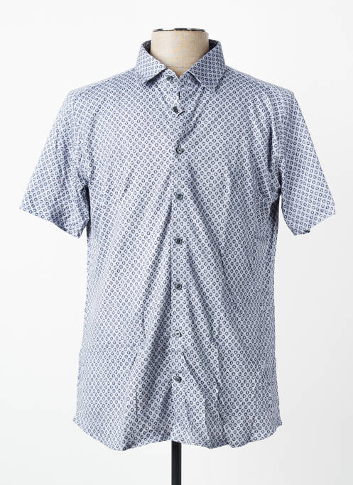 Chemise manches courtes imprimé fantaisie gris DESOTO homme