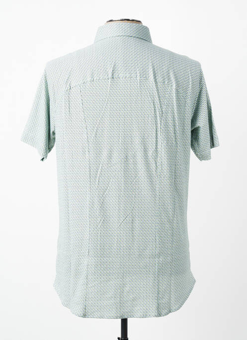 Chemise manches courtes imprimé fantaisie vert DESOTO homme