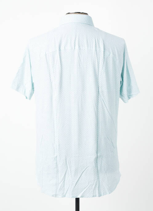 Chemise manches courtes imprimé fantaisie bleu DESOTO homme