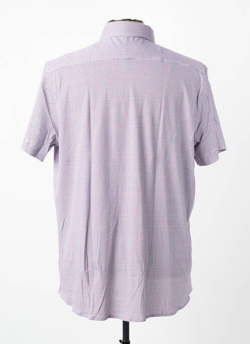 Chemise manches courtes coupe cintrée rouge DESOTO homme