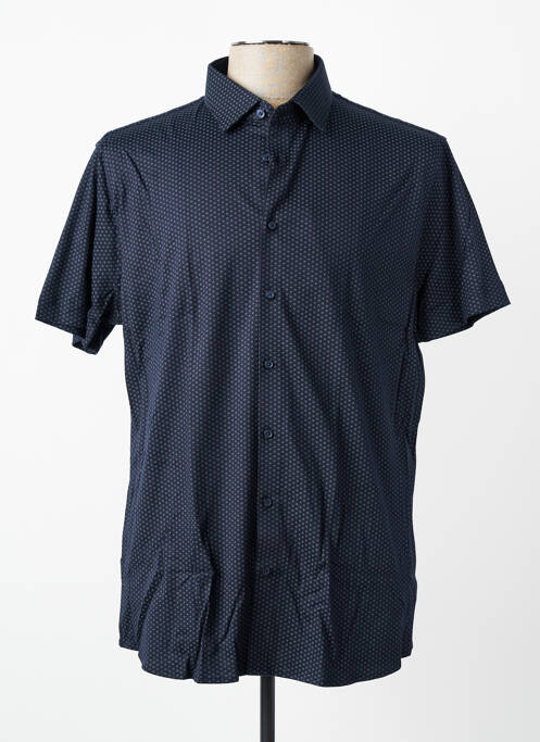 Chemise manches courtes imprimé fantaisie vert DESOTO homme