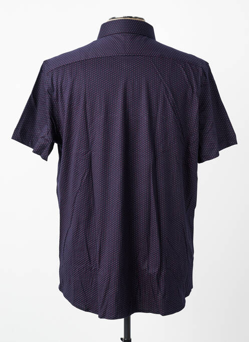 Chemise manches courtes imprimé fantaisie rouge DESOTO homme