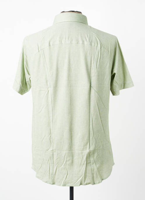 Chemise manches courtes coupe cintrée vert fonce DESOTO homme