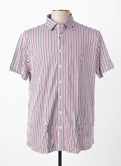 Chemise manches courtes coupe droite rouge DESOTO homme