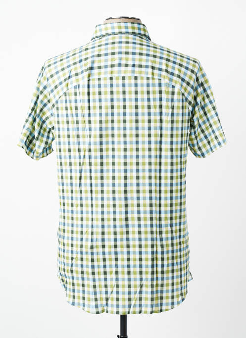 Chemise manches courtes coupe cintrée vert DESOTO homme