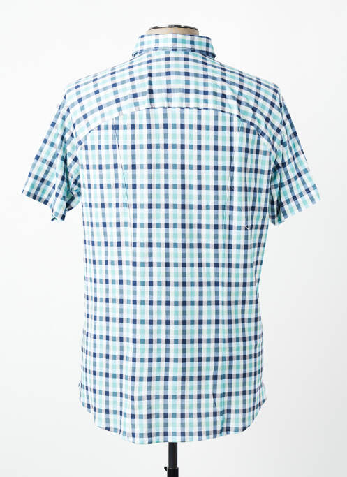 Chemise manches courtes coupe cintrée bleu DESOTO homme