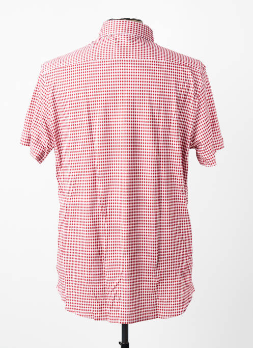 Chemise manches courtes coupe cintrée rouge DESOTO homme