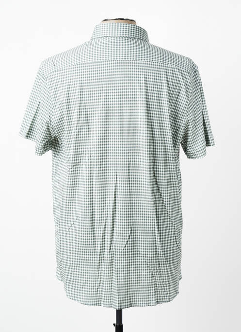 Chemise manches courtes coupe cintrée vert DESOTO homme