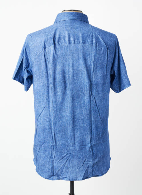 Chemise manches courtes coupe cintrée bleu clair DESOTO homme