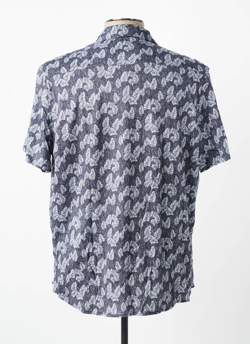 Chemise manches courtes col tailleur gris DESOTO homme