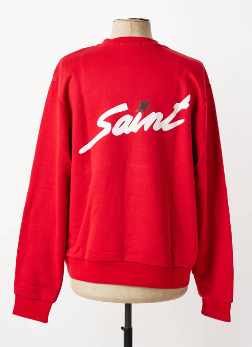 Sweat-shirt tissage jersey manches longues rouge MBM homme