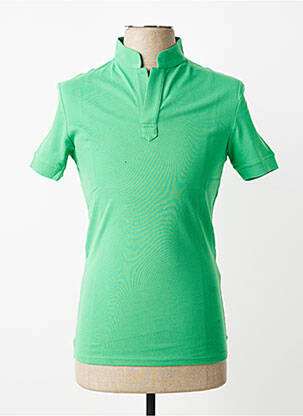 Polo stretch manches courtes vert MBM homme