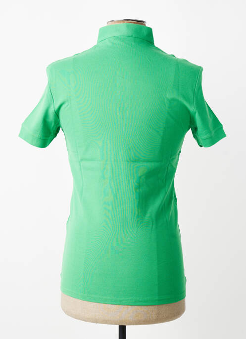 Polo stretch manches courtes vert MBM homme