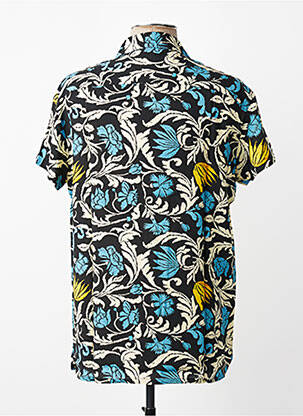 Chemise manches courtes imprimé fantaisie bleu MBM homme