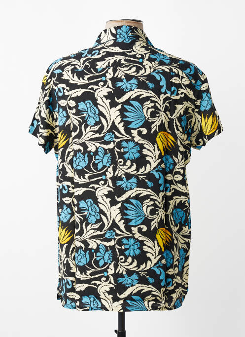 Chemise manches courtes imprimé fantaisie bleu MBM homme