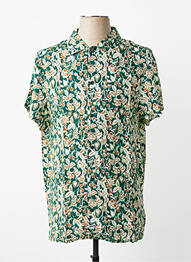 Chemise manches courtes poches vert MBM homme