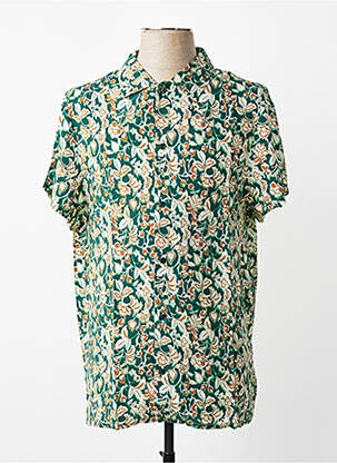 Chemise manches courtes poches vert MBM homme