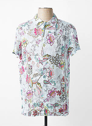 Chemise manches courtes coupe droite bleu MBM homme