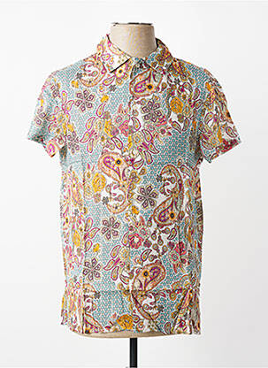 Chemise manches courtes coupe droite orange MBM homme