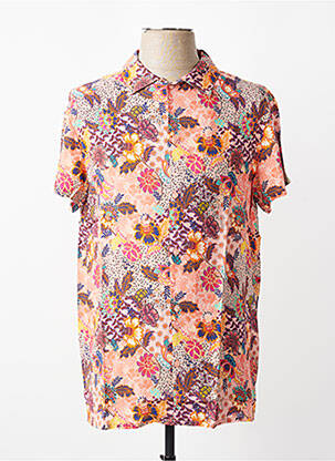 Chemise manches courtes coupe droite rose MBM homme