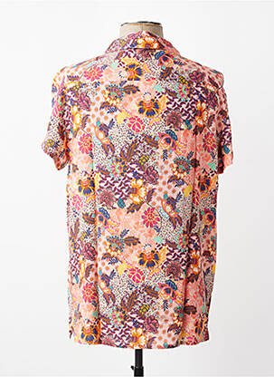 Chemise manches courtes coupe droite rose MBM homme