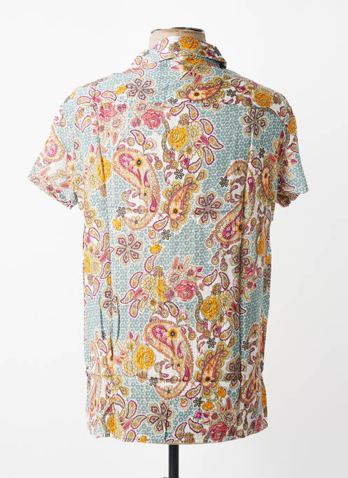 Chemise manches courtes coupe droite orange MBM homme