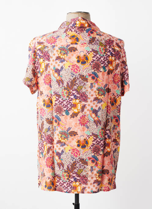 Chemise manches courtes coupe droite rose MBM homme