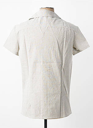 Chemise manches courtes poches beige MBM homme