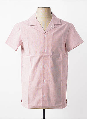 Chemise manches courtes poches rouge MBM homme