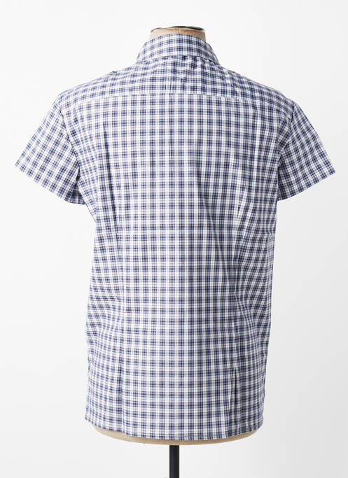 Chemise manches courtes poches bleu MBM homme